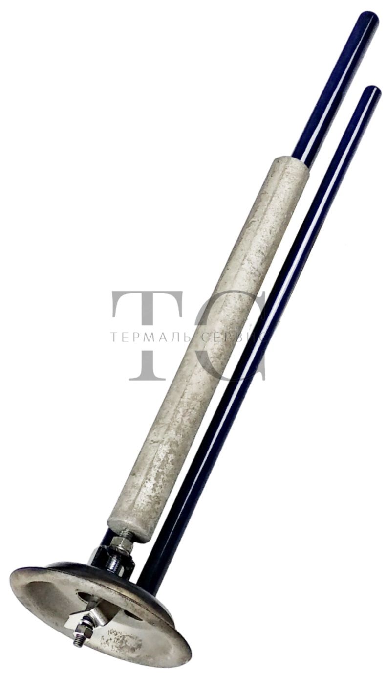 Фланець колба для сухого тену (1500W) Ø93 L-420mm емальований з анодом