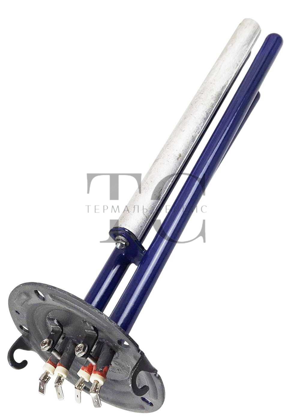 Фланец правый в сборе (2 тэна 750Вт + анод) Аристон VLS EVO DRY 80-100л 65154254