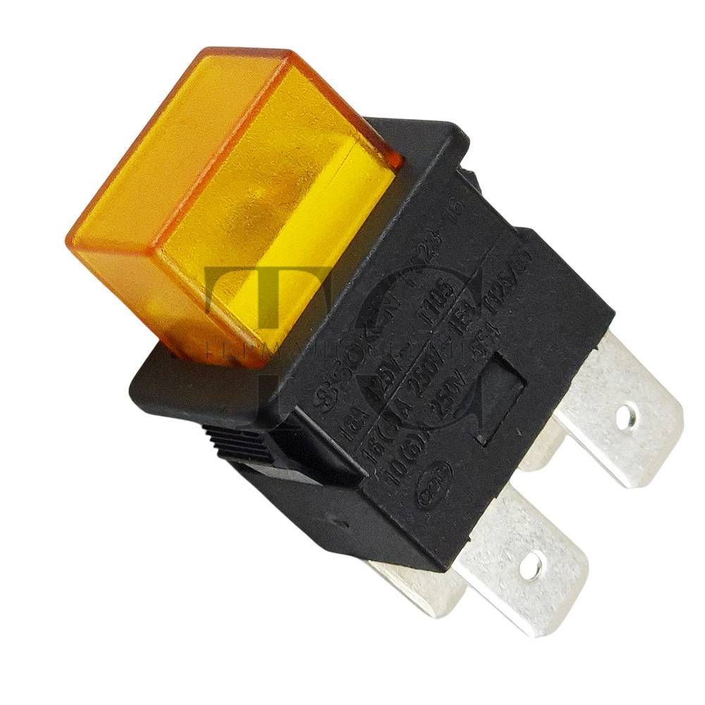Кнопка для бойлера Soken PS23-16 16А жовта