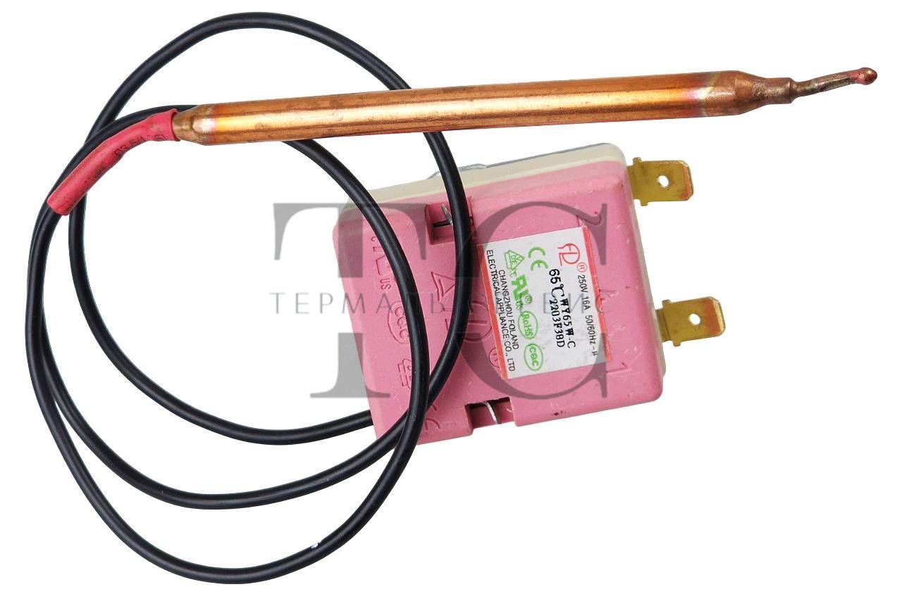Терморегулятор WY65W-C для бойлера капілярний на 65&deg;C 16А