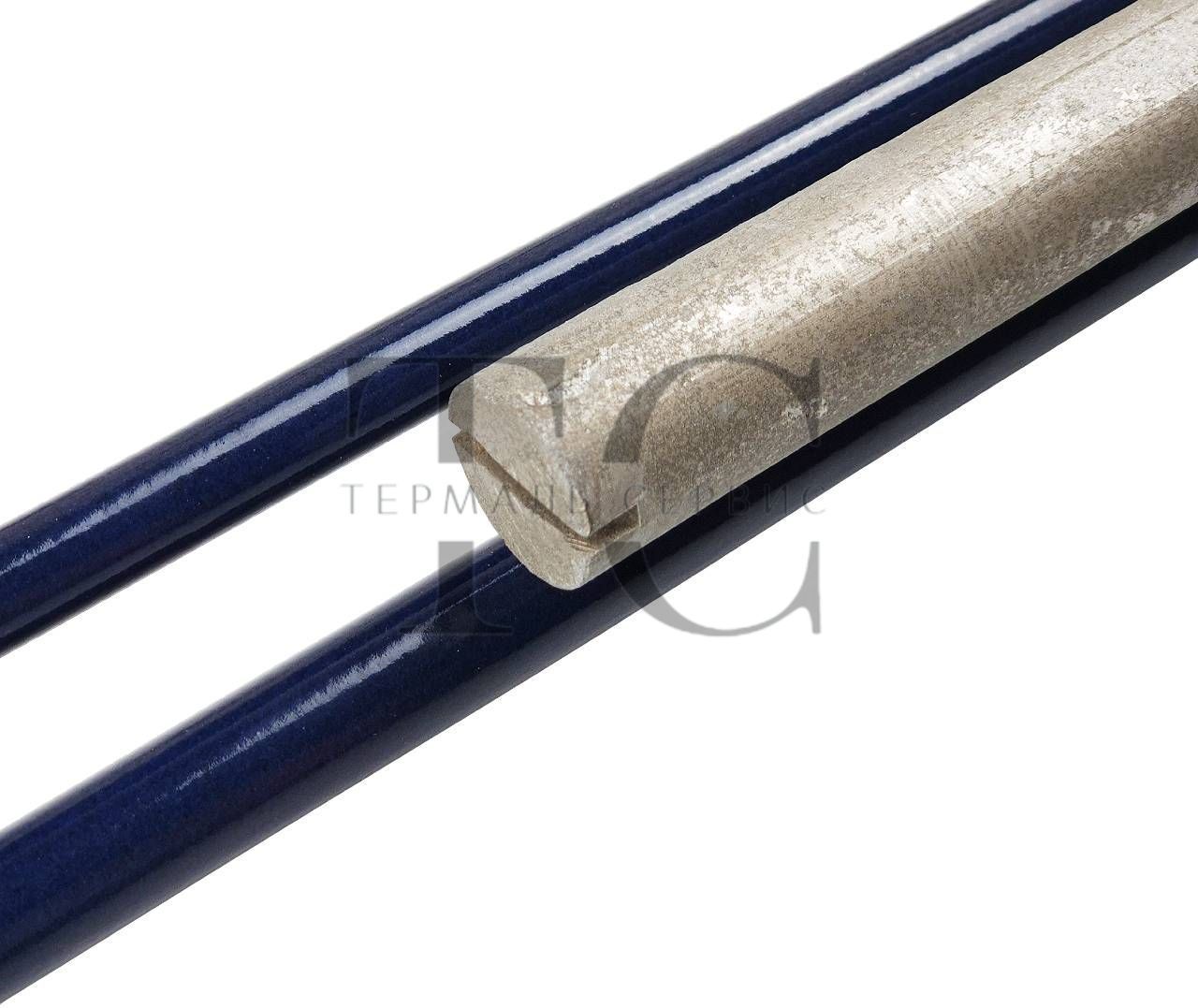 Фланец колба для сухого тэна (1500W) &Oslash;93 L-590mm эмалированый с анодом